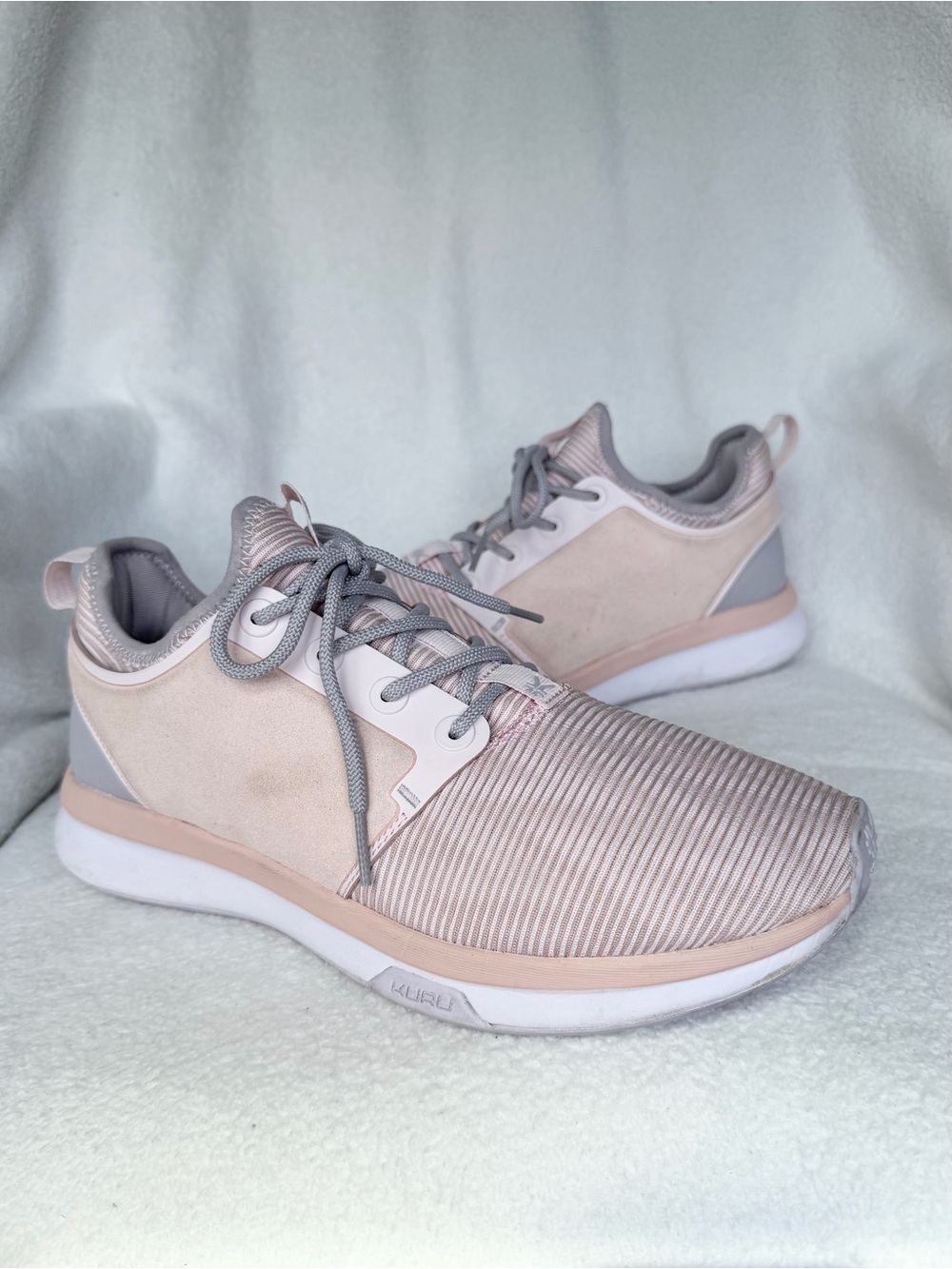 Kuru Atom Womens Size 10.5 W Pink White Athletic Running Walking Shoes Sneakers